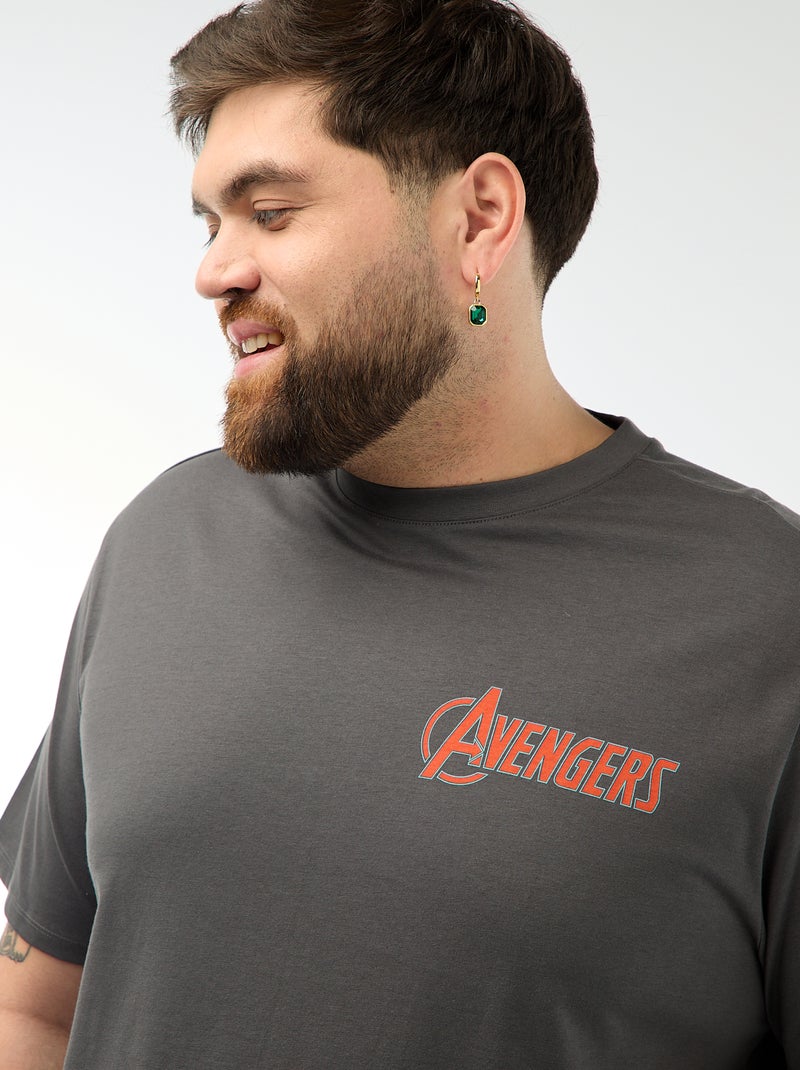 Avengers' Printed T-shirt Grey - Kiabi