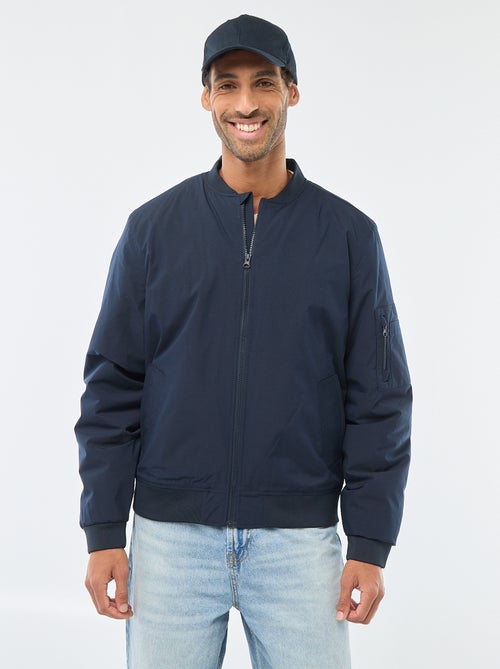 Aviator-style jacket with zipped sleeve pocket - Kiabi