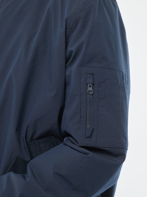 Aviator-style jacket with zipped sleeve pocket - Kiabi