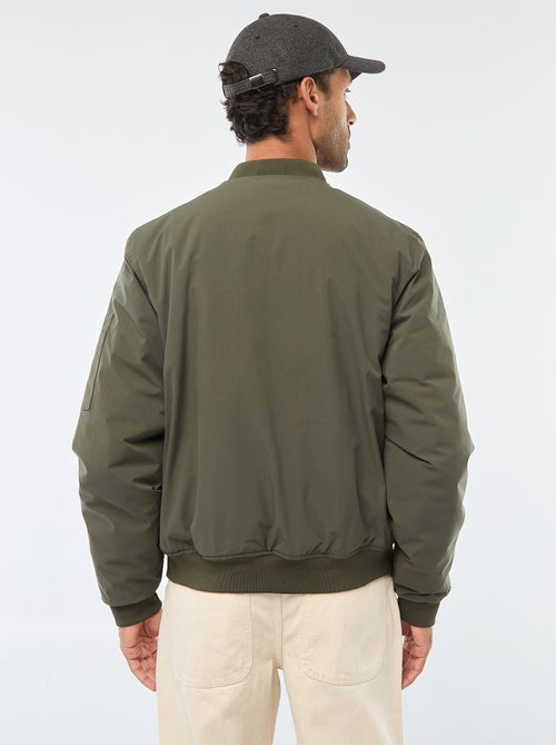 Aviator-style Jacket with Zipped Sleeve Pocket - Kiabi