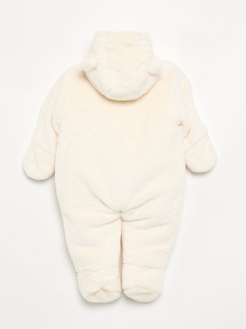 Baby-Overall im Pilotenstil aus Kunstfell - Kiabi
