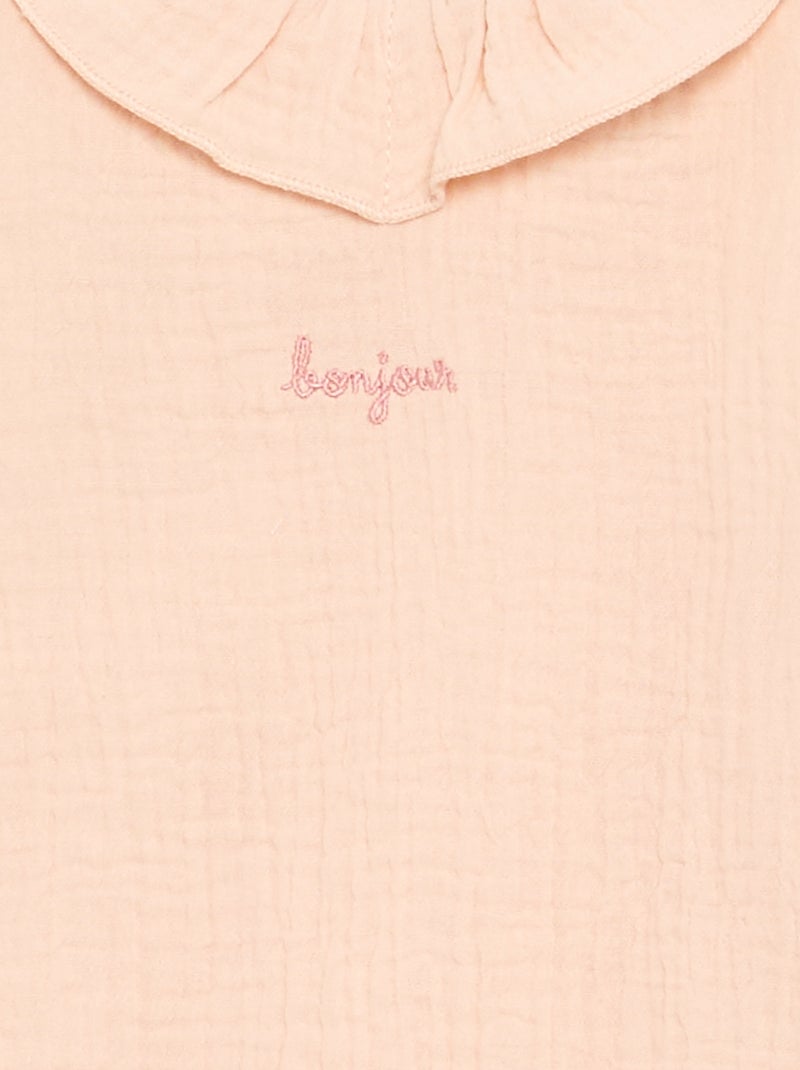 Baby sleeping bag with decorative collar Pink - Kiabi