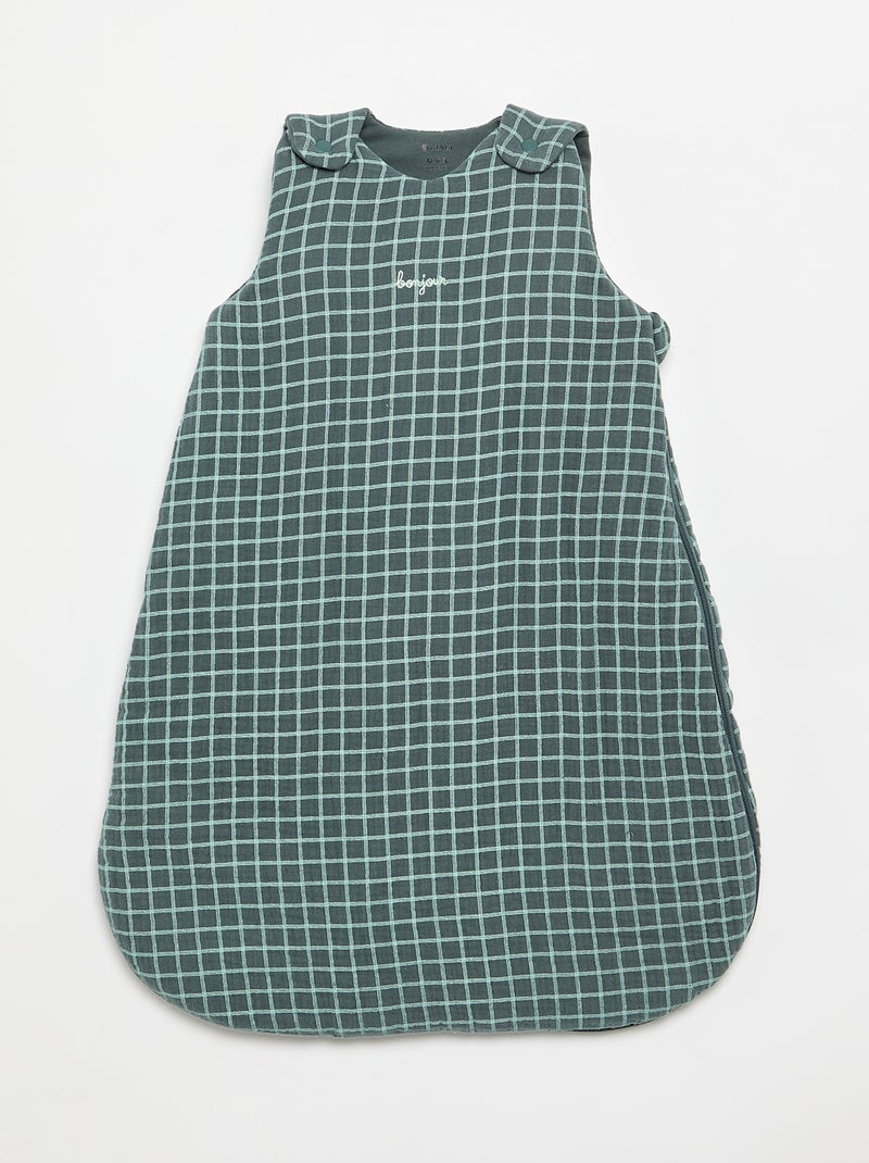 Baby sleeping bag with removable sleeves Green - Kiabi