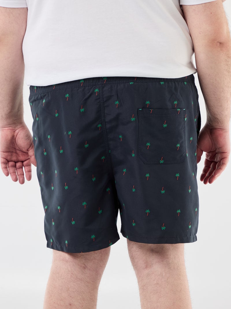 Badehose mit Muster Blau - Kiabi