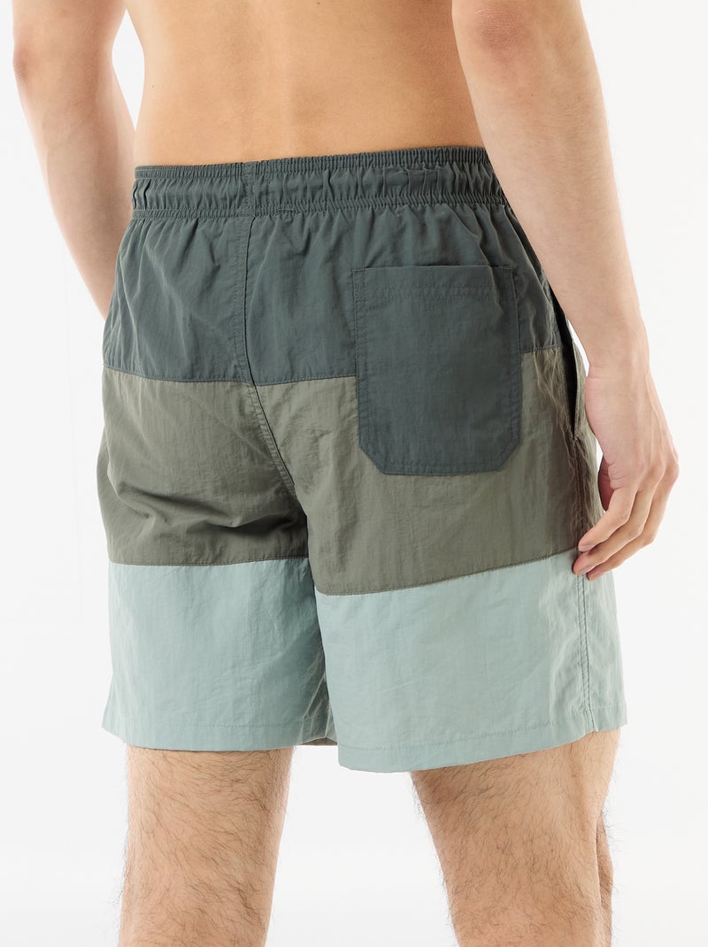 Badeshorts mit Taschen Khaki - Kiabi