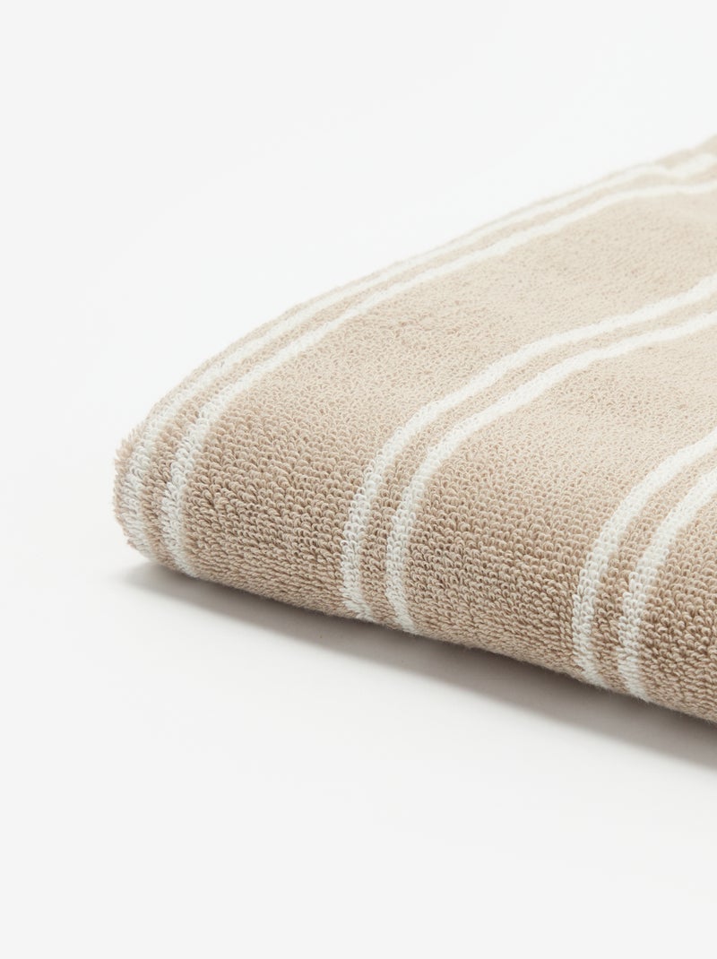 Badetuch 50 x 90 cm Beige - Kiabi