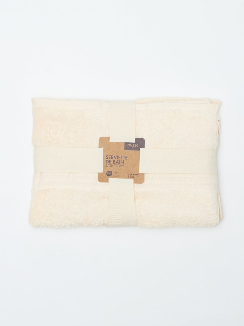 Badetuch 70 x 130 cm - Kiabi Home Blanc - Kiabi