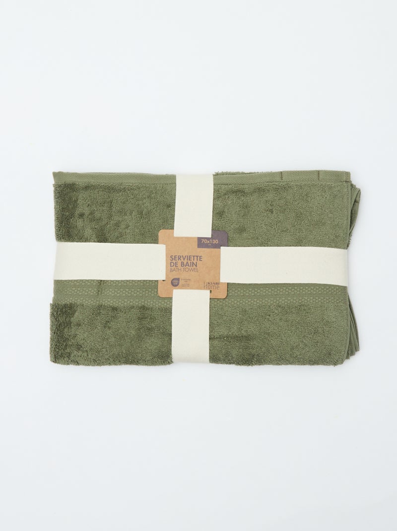Badetuch 70 x 130 cm - Kiabi Home Vert - Kiabi