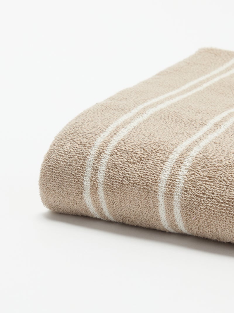 Badetuch 70 x 130 cm Beige - Kiabi