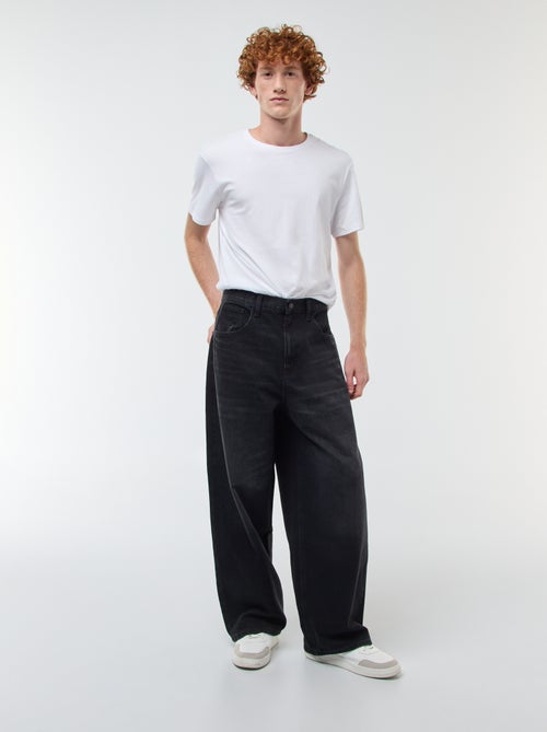 Baggy denim fit en coton - Kiabi