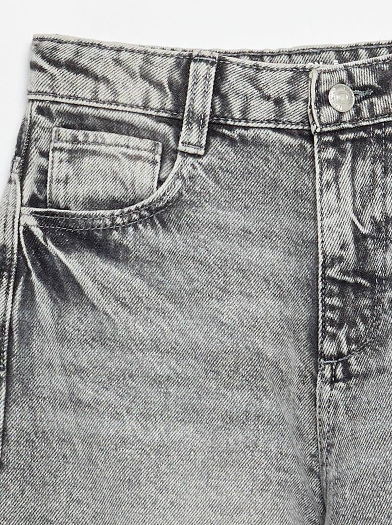 Baggy-Denimhose Gris - Kiabi