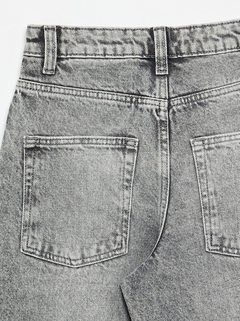 Baggy-Denimhose Gris - Kiabi