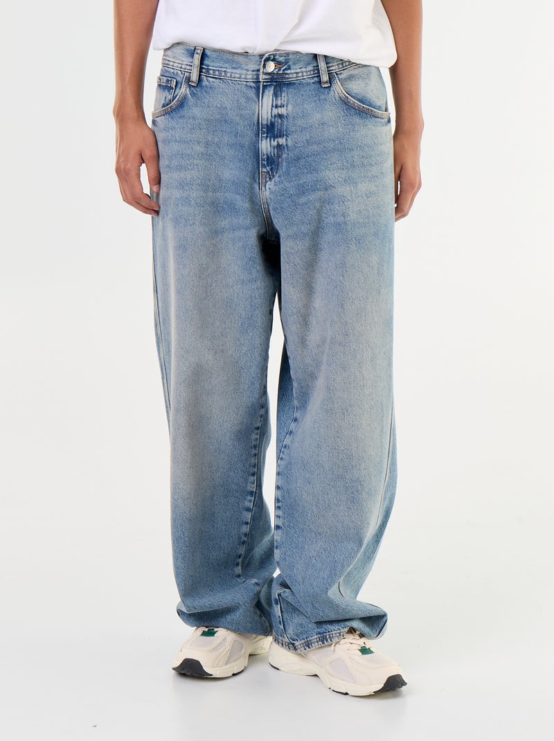 Baggy-Jeans mit 5 Taschen Bleu - Kiabi