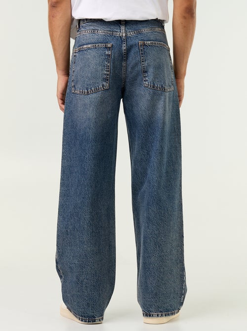 Baggy Jeans unifarben mit fantasievollen Einsätzen - Kiabi Baggy Jeans unifarben mit fantasievollen Einsätzen - Kiabi