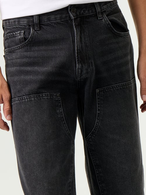 Baggy Jeans unifarben mit fantasievollen Einsätzen - Kiabi Baggy Jeans unifarben mit fantasievollen Einsätzen - Kiabi