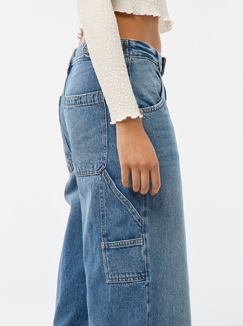 Baggy Jeans with Distressed Detailing - Kiabi