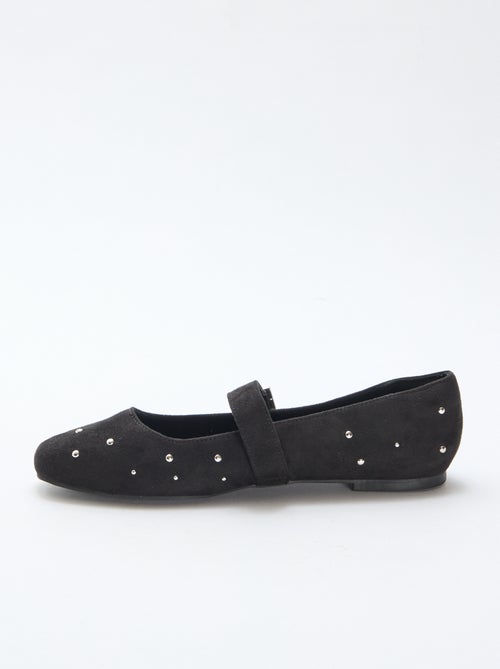 Ballerinas mit Nieten-Riemchen - Kiabi