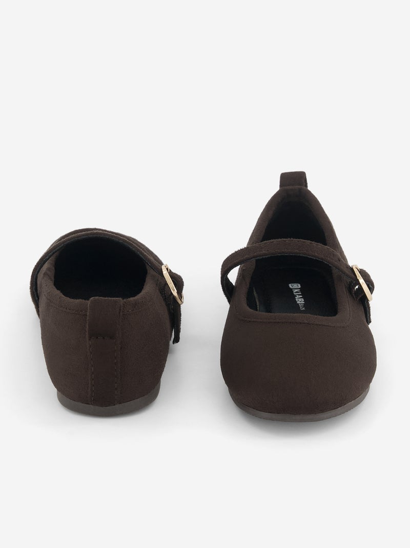 Ballerinas mit Riemchen Braun - Kiabi