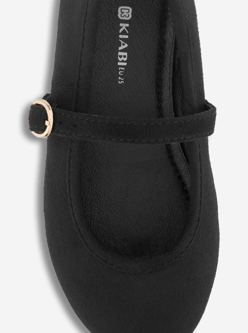 Ballerinas mit Riemchen Schwarz - Kiabi