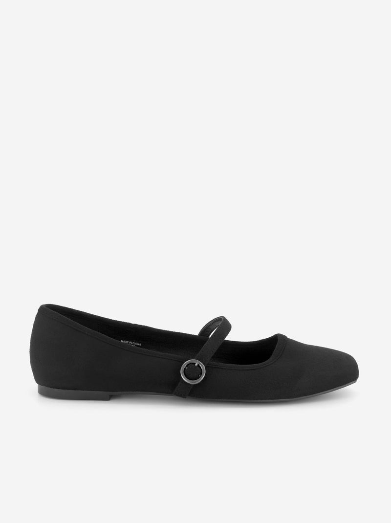 Ballerinas mit Riemen Schwarz - Kiabi