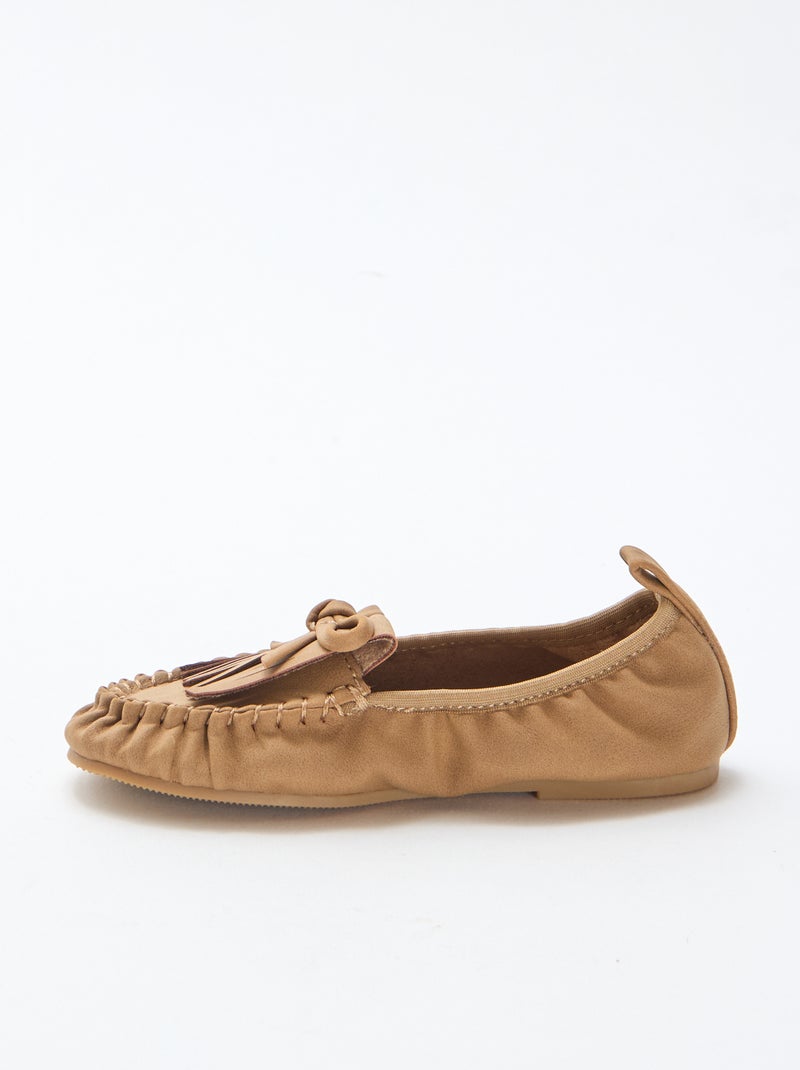Ballerine con frange Beige - Kiabi