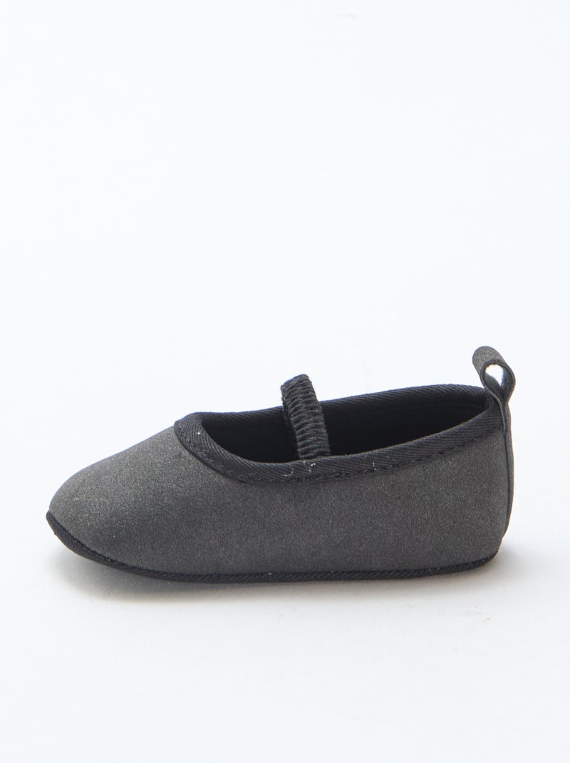 Ballerine tinta unita Nero - Kiabi