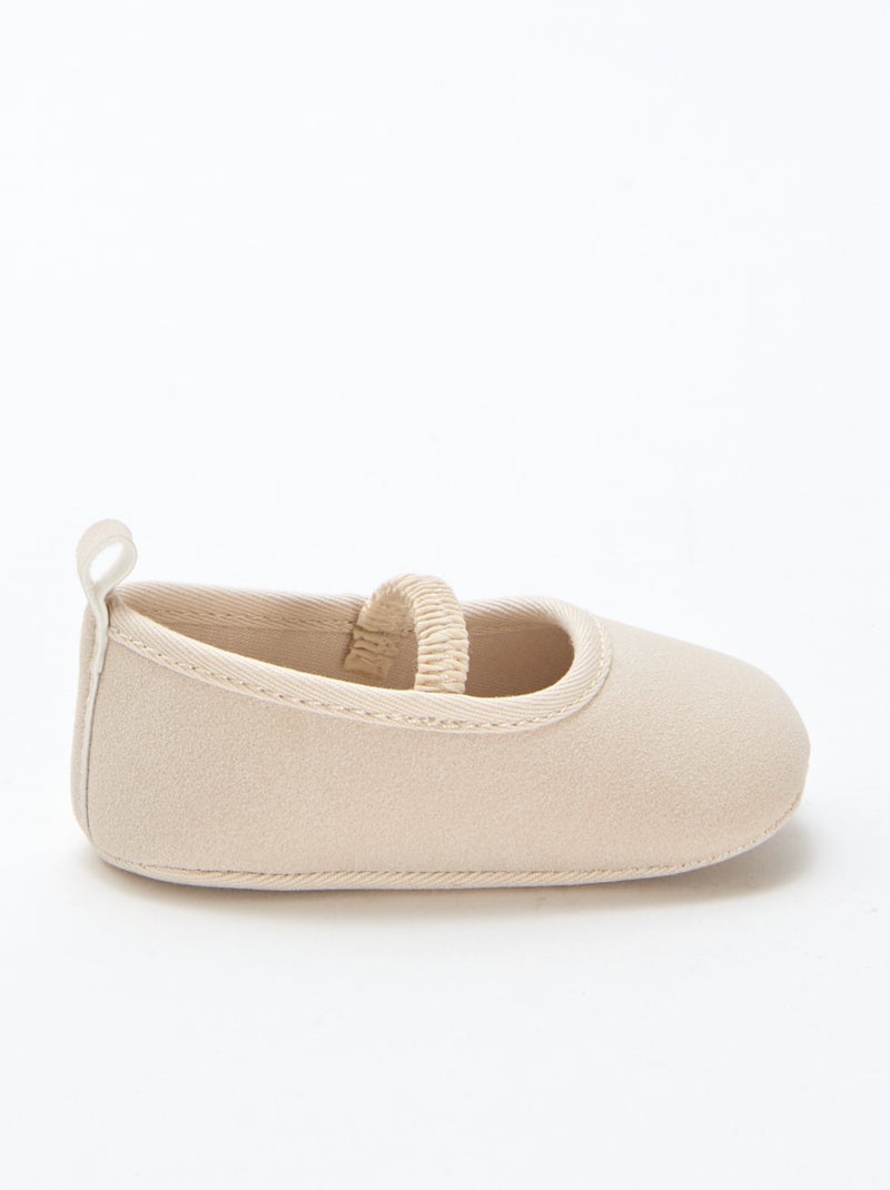 Ballerine unie Beige - Kiabi