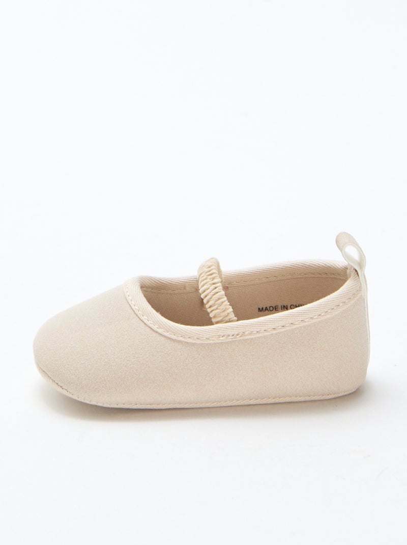 Ballerine unie Beige - Kiabi