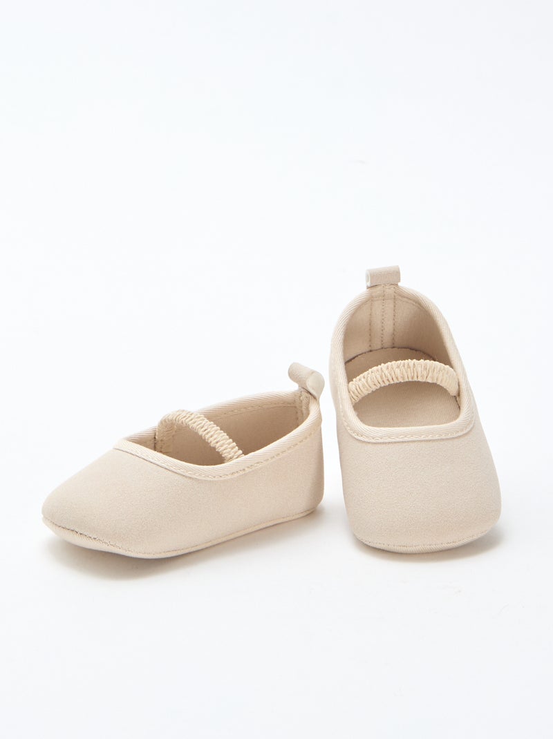 Ballerine unie Beige - Kiabi