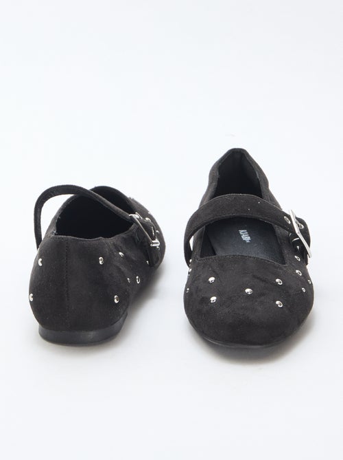 Ballerines à brides effet clou - Kiabi