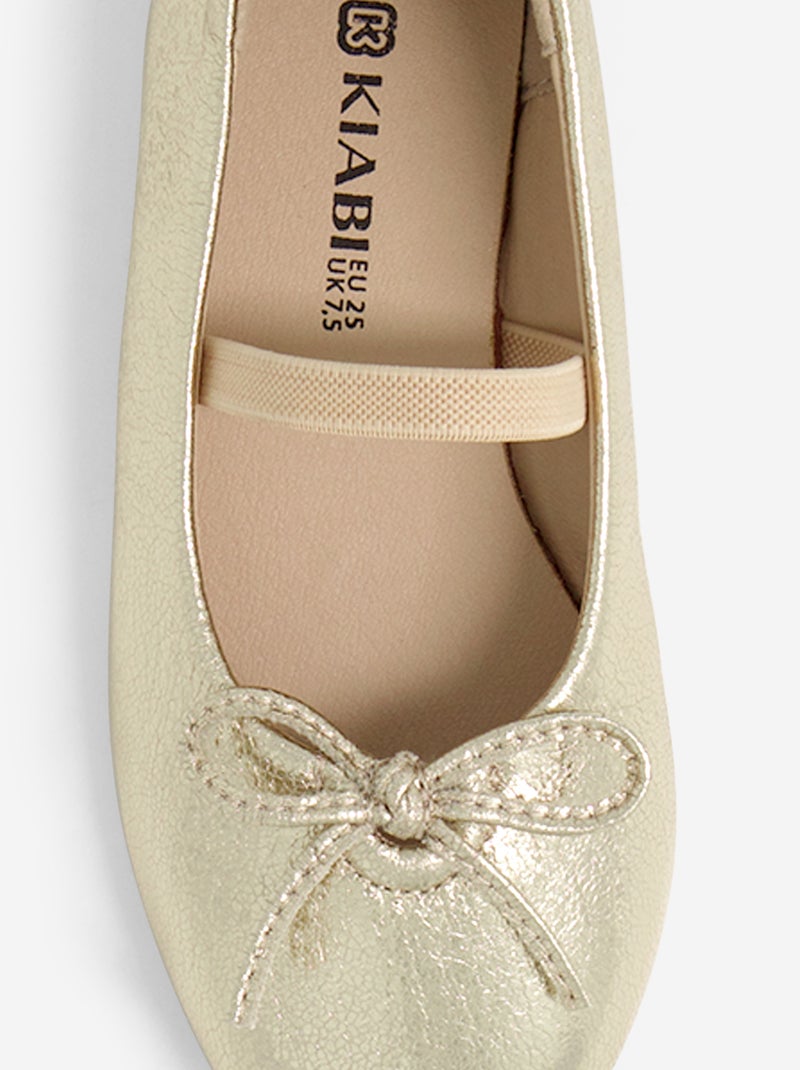Ballerines avec nœud fantaisie Jaune - Kiabi