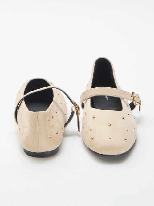 Ballerines plates en simili - Kiabi