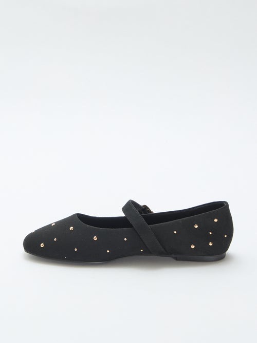 Ballerines plates en simili - Kiabi