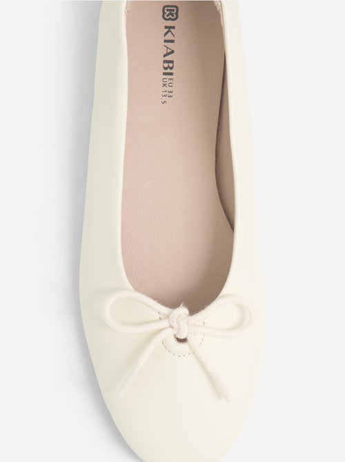 Ballet flats with decorative front bow - Kiabi
