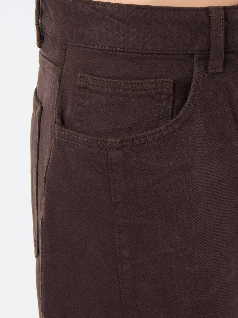 Ballonhose mit Pattentasche Braun - Kiabi