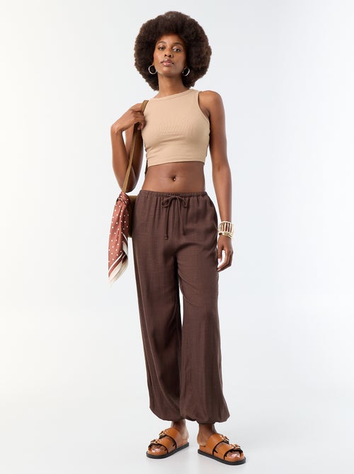Ballonhose unifarben mit 2 Taschen - Kiabi