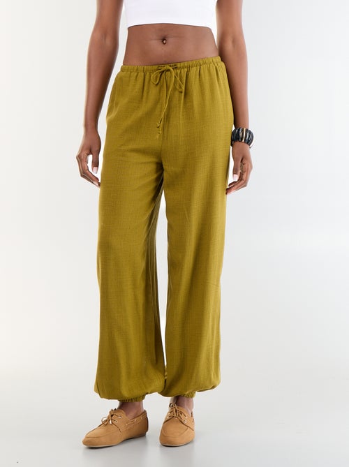 Ballonhose unifarben mit 2 Taschen - Kiabi