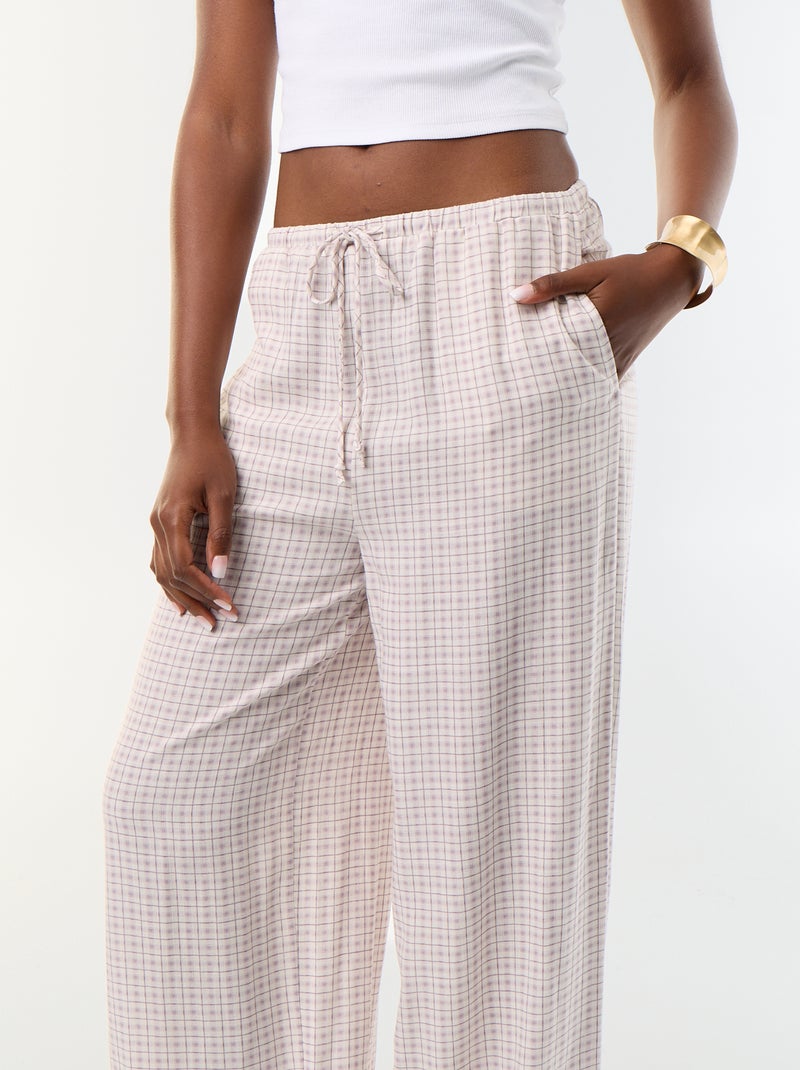 Ballonhose unifarben mit 2 Taschen Lila - Kiabi