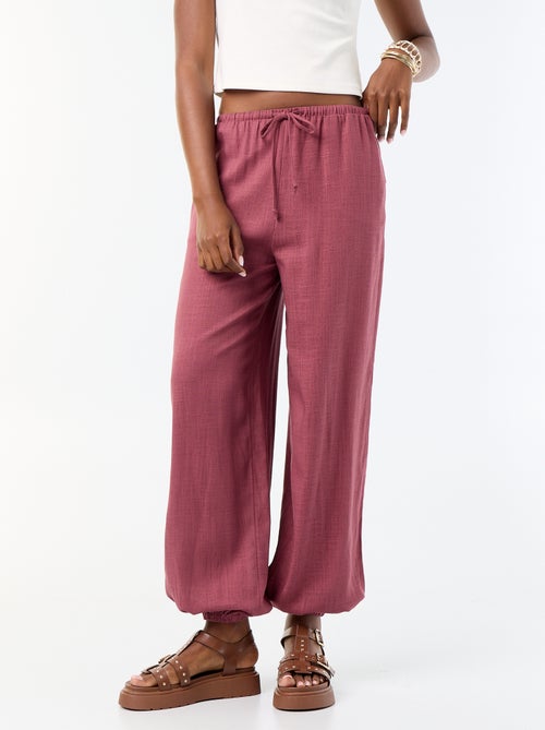 Ballonhose unifarben mit 2 Taschen - Kiabi