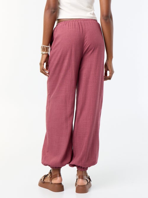 Ballonhose unifarben mit 2 Taschen - Kiabi