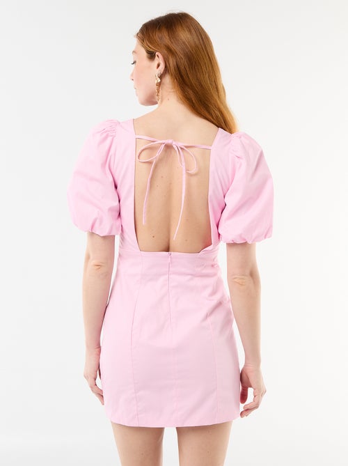 Balloon Dress with Short Sleeves - Kiabi