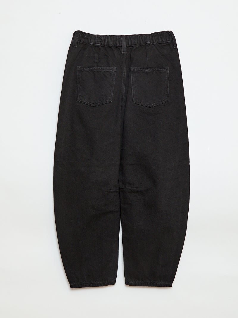 Balloon Fit Jeans Black - Kiabi