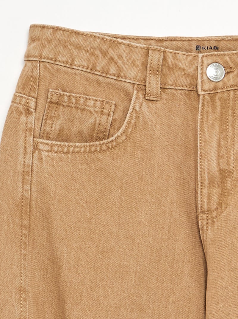 Balloon fit trousers Brown - Kiabi