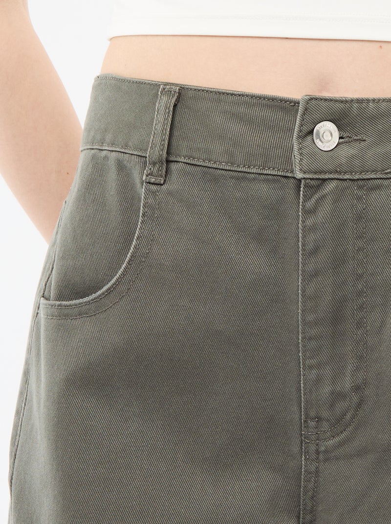 Balloon Fit Trousers Khaki - Kiabi