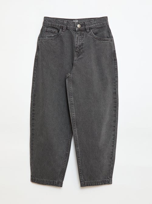 Balloon Fit Wide Leg Denim Pants - Kiabi