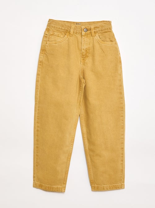 Balloon Fit Wide Leg Denim Pants - Kiabi