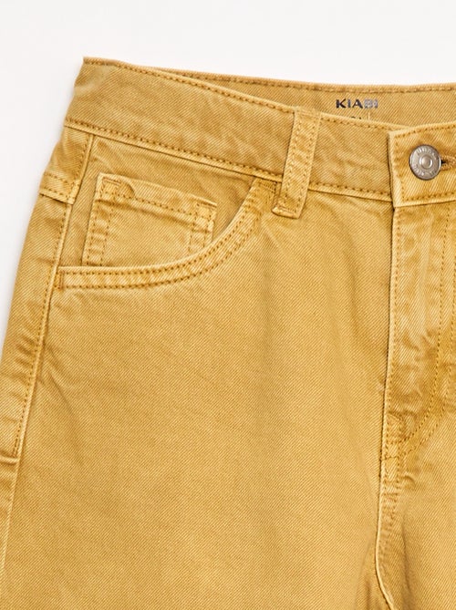 Balloon Fit Wide Leg Denim Pants - Kiabi