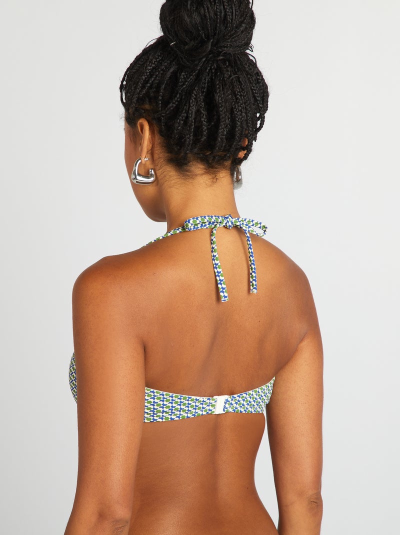 Bandeau de bain imprimé géométrique Vert/bleu - Kiabi