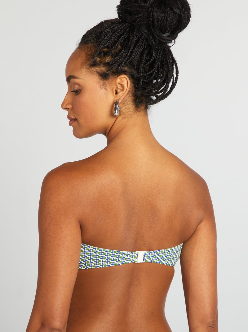 Bandeau de bain imprimé géométrique Vert/bleu - Kiabi