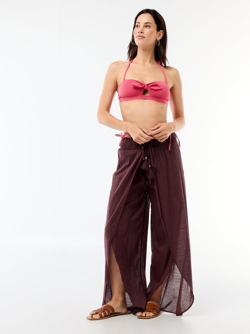 Bandeau de bain imprimé vichy - Kiabi